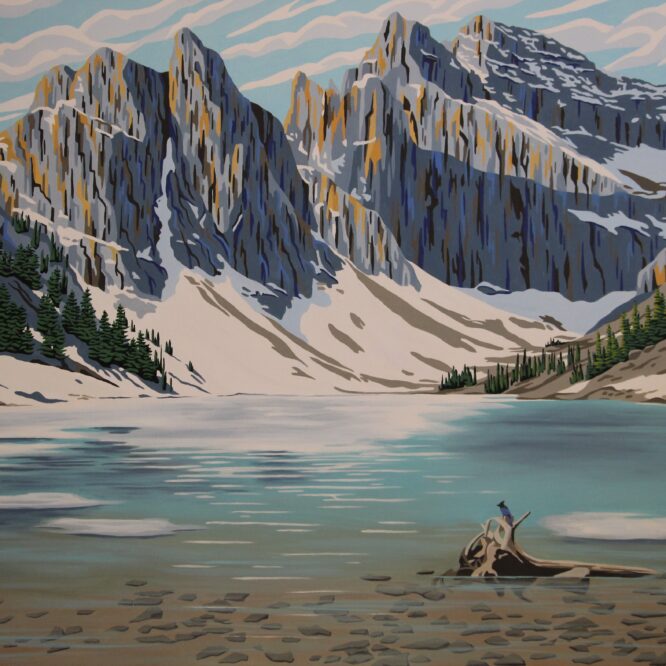 Spring at Lake Agnes – Art Card